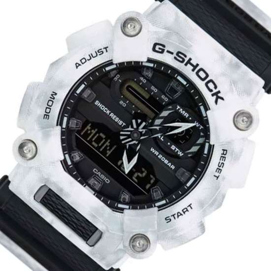 Casio G-Shock Frozen Forest GA-900GC-7A GA900GC-7 White Camouflage Watch