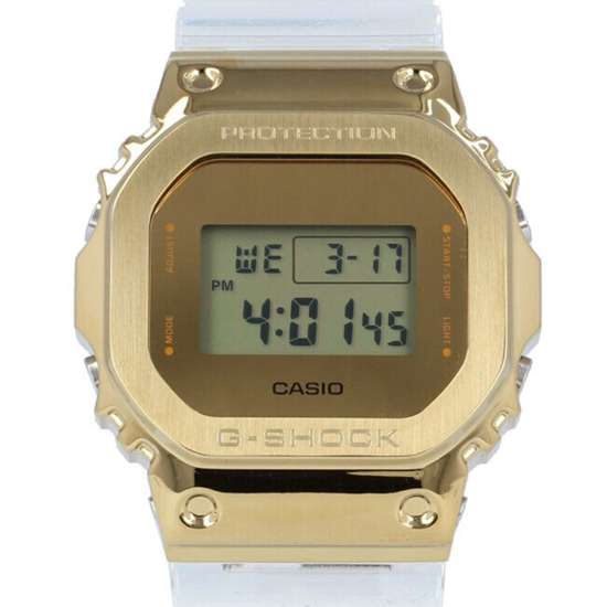 Casio G-Shock Metal Covered Gold GM-5600SG-9 GM5600SG-9D Transparent Watch