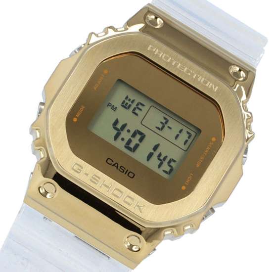 Casio G-Shock Metal Covered Gold GM-5600SG-9 GM5600SG-9D Transparent Watch