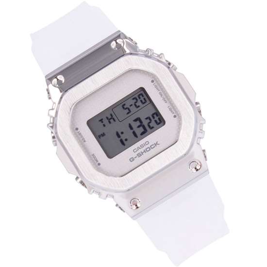 Casio G-Shock Metal Cover Silver GM-S5600SK-7 GMS5600SK-7D Translucent Watch