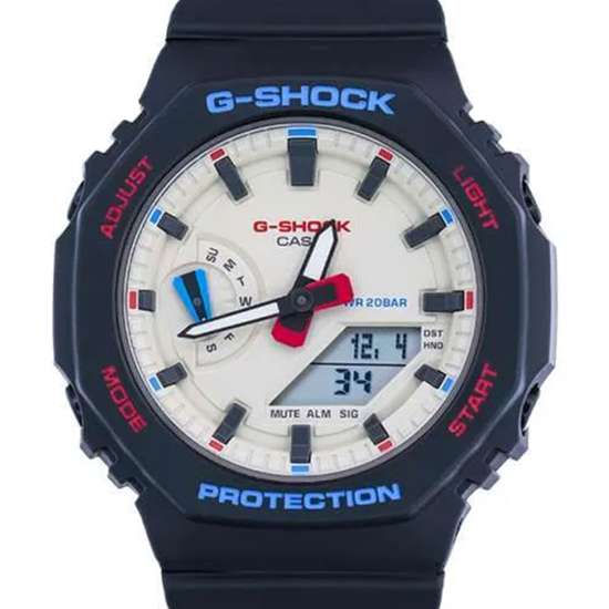 Casio G-Shock Tricolor GMA-S2100WT-1A GMAS2100WT-1 Black Octagon Watch