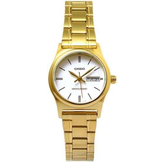Casio Ladies Quartz LTP-V006G-7B LTPV006G-7B Gold Watch