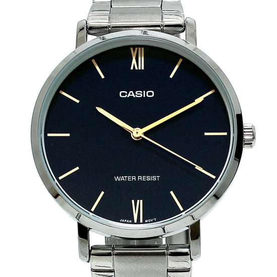 Casio LTP-VT01D-1B LTPVT01D-1B LTP-VT01D-1BUDF Ladies Stainless Steel Watch