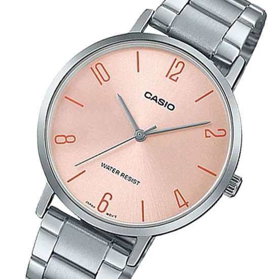 Casio LTP-VT01D-4B2 LTPVT01D-4B2 LTP-VT01D-4B2UDF Ladies Stainless Steel Watch
