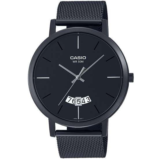 Casio Mesh Band MTP-B100MB-1EV MTPB100MB-1E Male Black Casual Watch