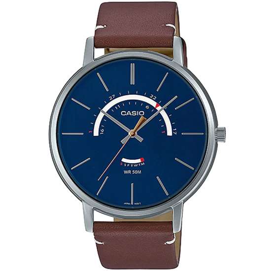 Casio Quartz MTP-B105L-2AV MTPB105L-2A Male Leather Watch