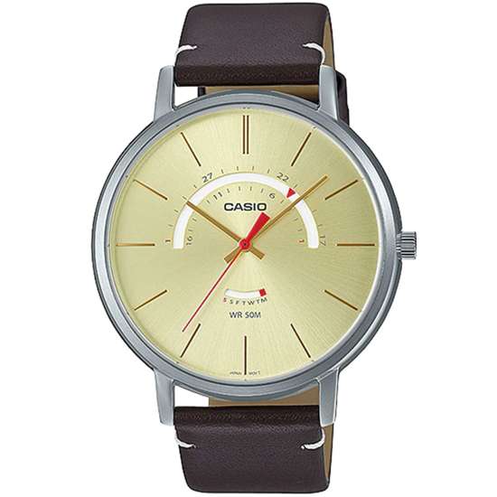 Casio Quartz MTP-B105L-9AV MTPB105L-9A Male Leather Watch