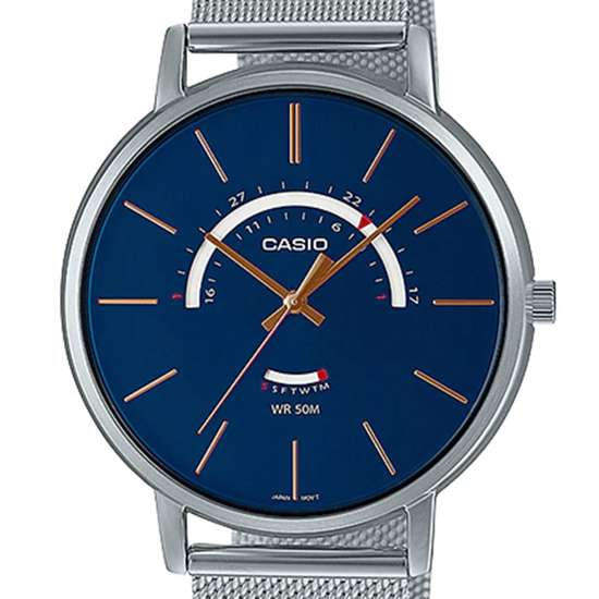 Casio Mesh MTP-B105M-2AV MTPB105M-2A Male Quartz Watch
