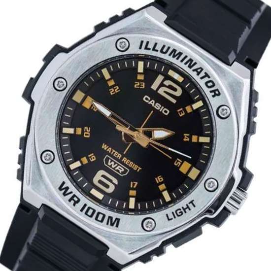 Casio Classic Sporty Black Dial MWA-100H-1A2 MWA100H-1A2 Rubber Watch