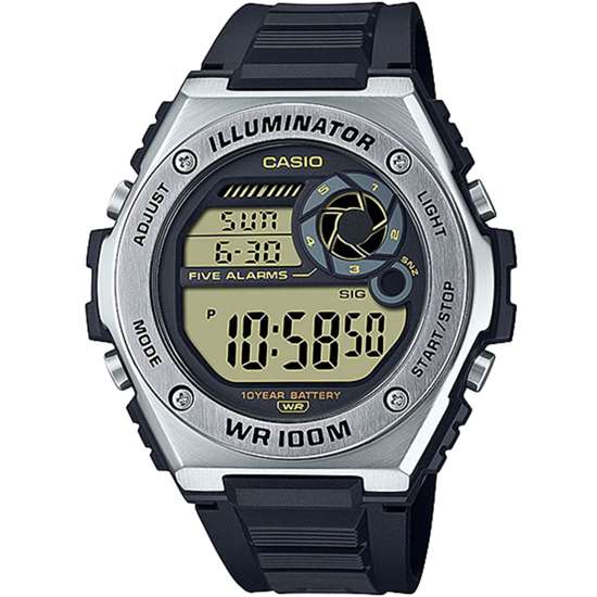 Casio MWD-100H-9AV MWD100H-9A Digital Dual Time Watch