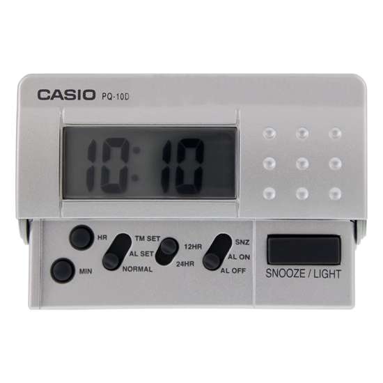 Casio PQ-10D-8 PQ10D-8RD PQ-10D-8RDF Travellers Alarm Clock
