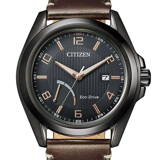 Citizen AW7057-18H Male Leather Solar Watch