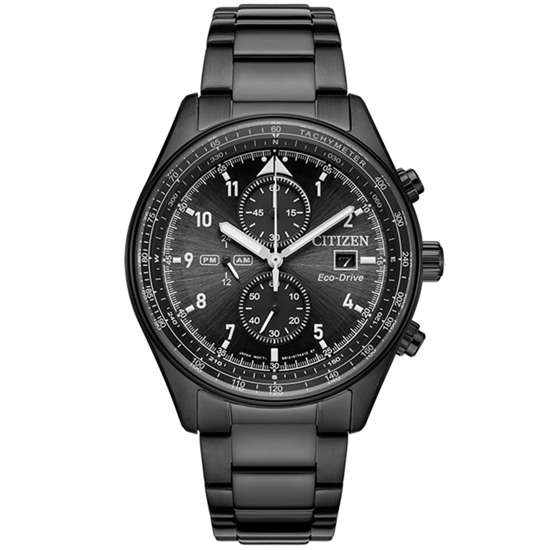 Citizen Eco-Drive Chronograph CA0775-87E Black Analog Watch