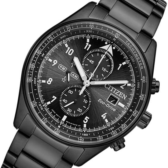 Citizen Eco-Drive Chronograph CA0775-87E Black Analog Watch