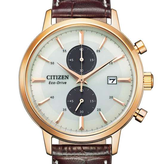 Citizen Eco-Drive CA7063-12A Chronograph Leather Male Watch