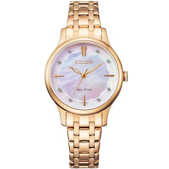 Citizen Eco-Drive Ladies EM0893-87Y Mother of Pearl Dress Watch
