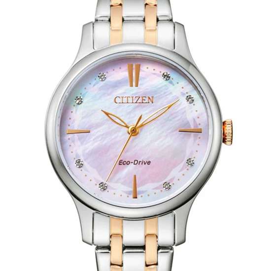 Citizen Eco-Drive Ladies EM0896-89Y Mother of Pearl Dress Watch