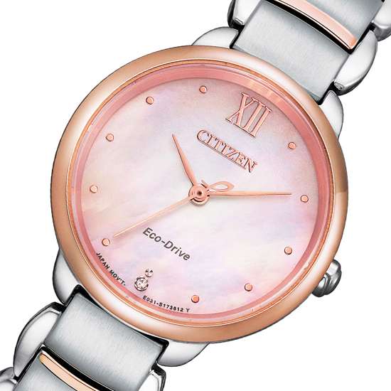 Citizen L Eco-Drive EM0924-85Y Ladies Mother of Pearl Dial Watch