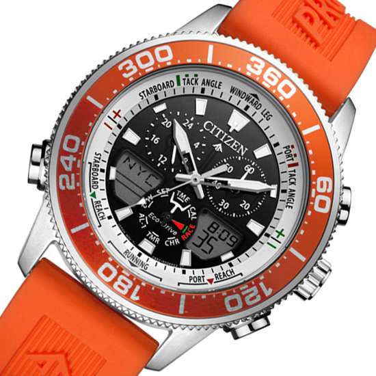 Citizen JR4061-18E Yacht Eco-Drive Orange Watch