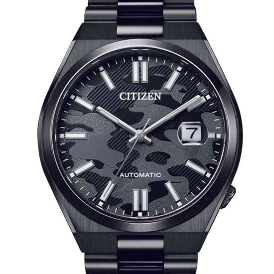 Citizen Automatic NJ0155-87E Black Camouflage Analog Casual Watch