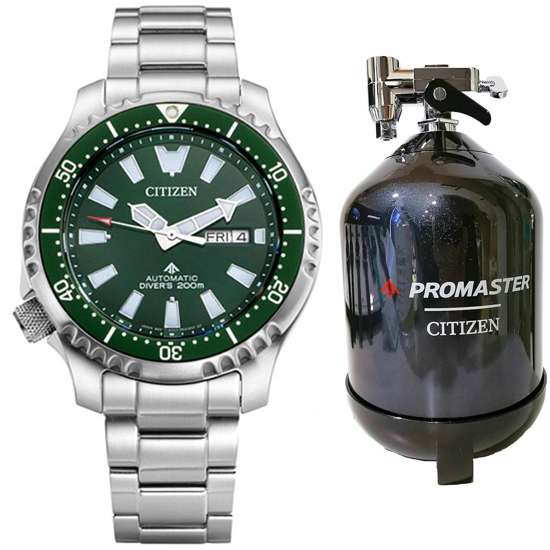 Citizen Promaster Marine Fugu NY0131-81X Green Dial Diving Watch