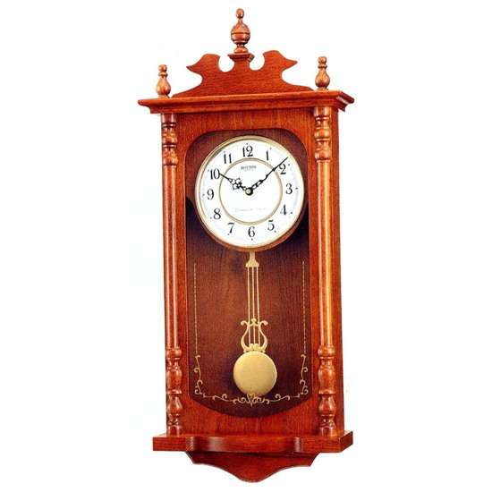 Rhythm Wooden Pendulum Clock CMJ302ER06 (Singapore Only)