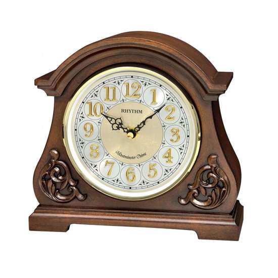 Rhythm CRH260NR06 SIP Wooden Decor Desk Clock