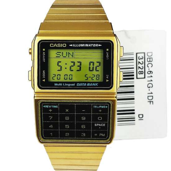 DBC-611G-1DF Casio Data Bank Telememo Watch