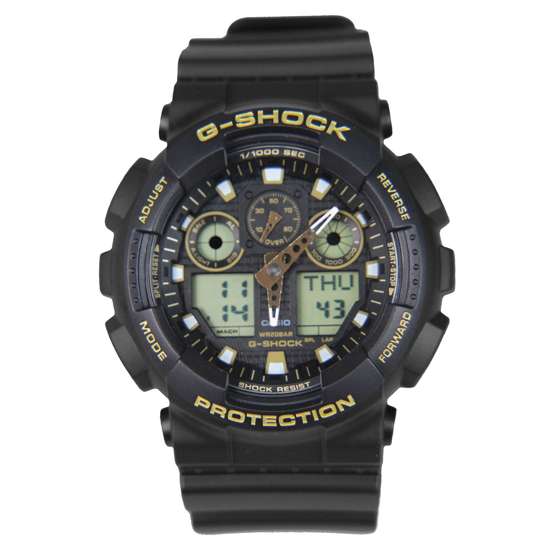Casio G-Shock Black Gold Diving Watch GA100GBX-1A9 GA-100GBX-1A9