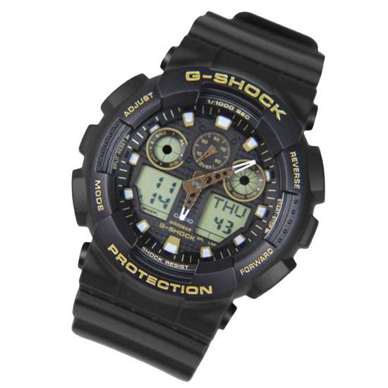 Casio G-Shock Black Gold Diving Watch GA100GBX-1A9 GA-100GBX-1A9