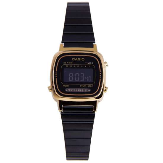 Casio Ladies Black Ion Vintage Watch LA670WEGB-1B