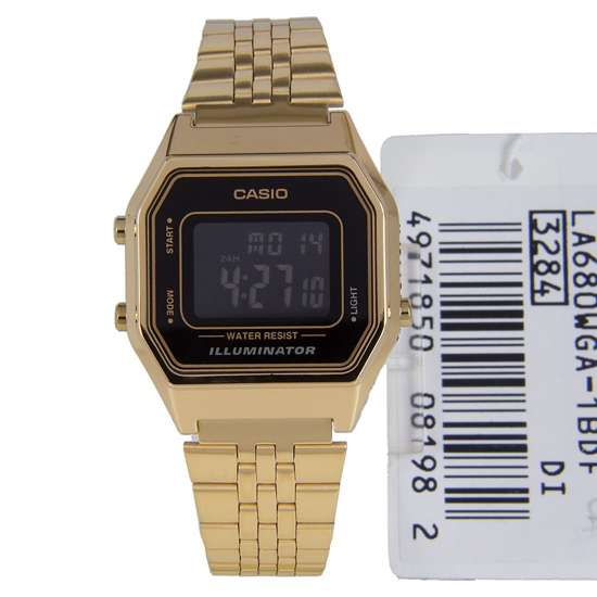 Casio Illumir Digital Watch LA680WGA-1BDF LA680WGA-1B