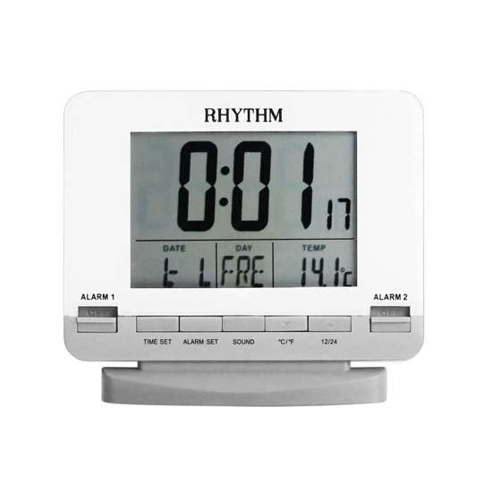 Rhythm LCD Alarm Clock LCT075NR03 (Singapore Only)