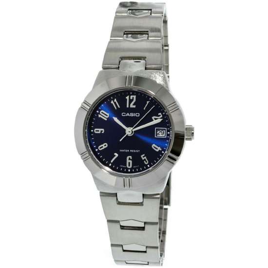 Casio LTP-1241D-2A2 LTP-1241D-2A2D Womens Blue Dial Stainless Watch