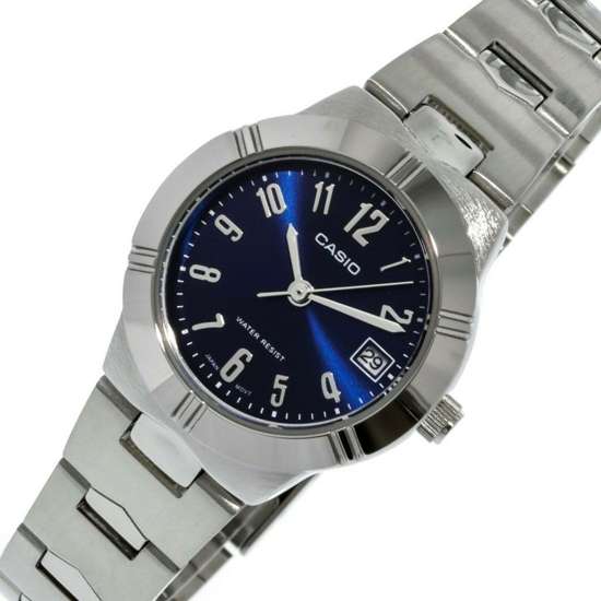 Casio LTP-1241D-2A2 LTP-1241D-2A2D Womens Blue Dial Stainless Watch