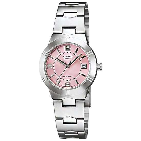 Casio Ladies Quartz Pink Dial Analog Fashion Watch LTP-1241D-4A LTP1241D