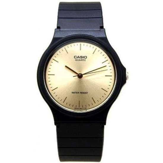 Casio MQ24-9B3 Orologio analogico da uomo con cinturino in gomma casual nero con numeri dorati Casio MQ24-9B3 Orologio analogico da uomo con cinturino in gomma casual nero con numeri dorati