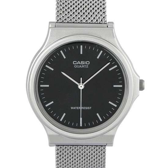 Casio MQ-24M-1 MQ24M-1E Mens Mesh Stainless Steel Watch