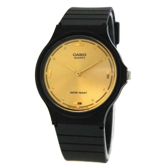 Casio Enticer Gold Dial Watch MQ-76-9ALDF MQ-76-9A MQ76-9