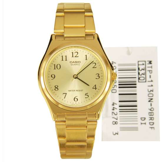 Casio Quartz Gold Tone Mens Watch MTP-1130N-9BRDF