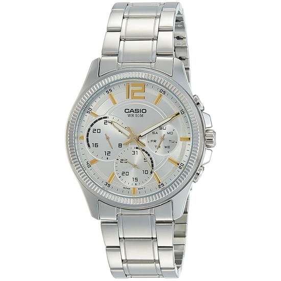 Casio MTP-E305D-7 MTPE305D-7A Male Stainless Enticer Watch