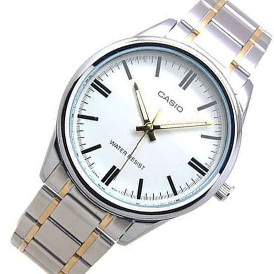 Casio Quartz Enticer MTP-V005SG-7A MTPV005SG-7A Two Tone Watch