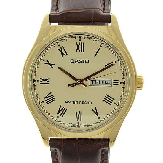 Casio Mens Leather Watch MTP-V006GL-9B MTP-V006GL-9