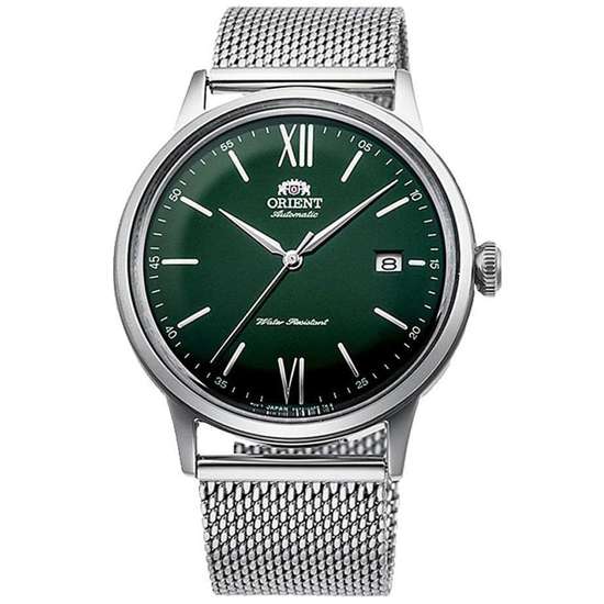 Orient Bambino Contemporary RA-AC0018E10B RA-AC0018E Mesh Green Dial Watch