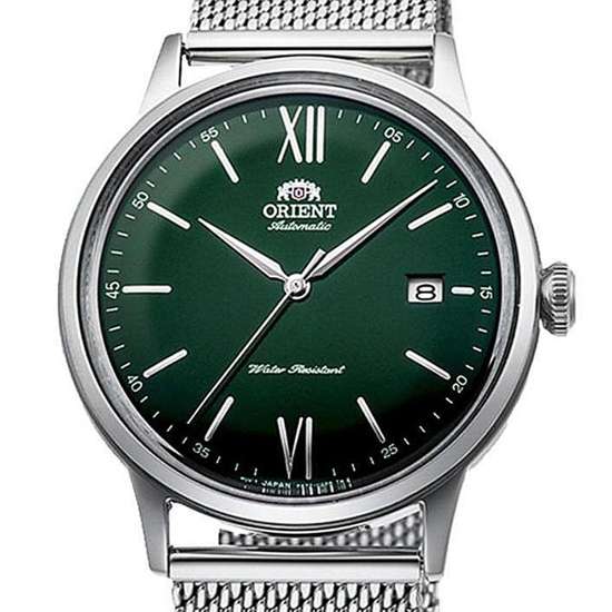 Orient Bambino Contemporary RA-AC0018E10B RA-AC0018E Mesh Green Dial Watch