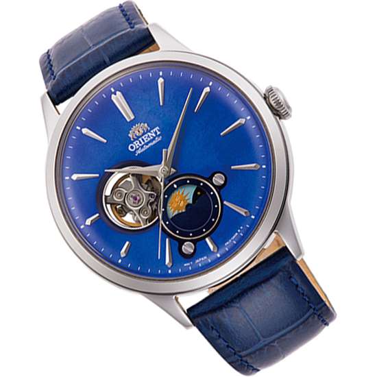 Orient RA-AS0103A RA-AS0103A10B Sun Moon Leather Watch