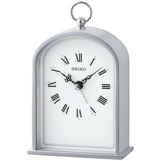 Seiko QHE162S QHE162SN Silver Alarm Clock (Singapore Only)