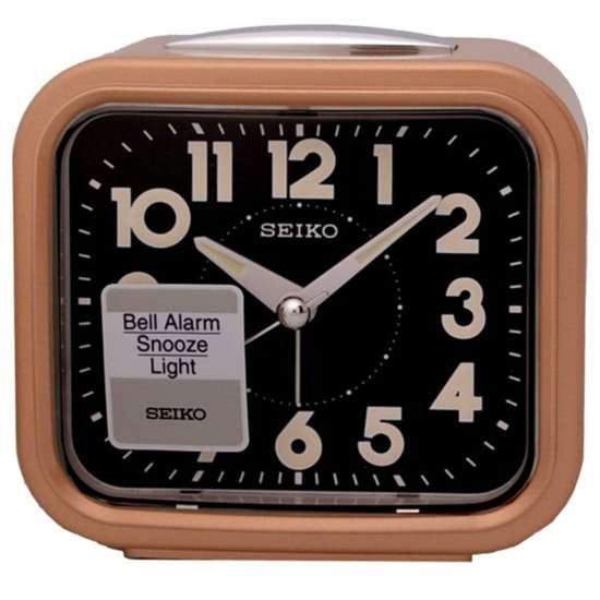 Seiko QHK023G Red Alarm Clock