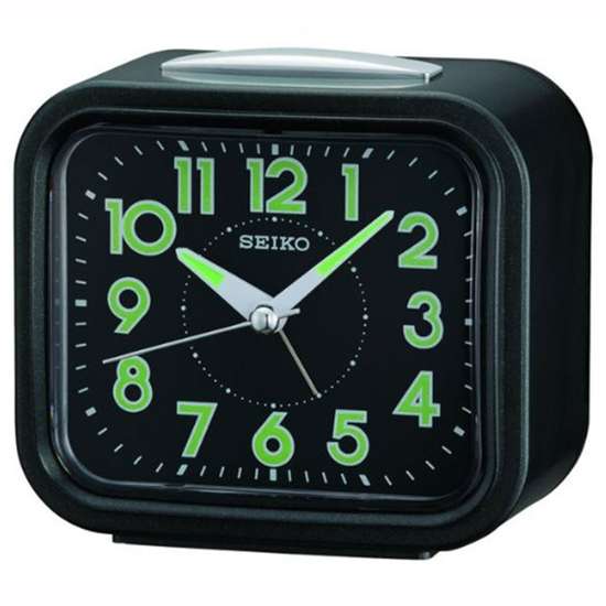 Seiko QHK023J Black Alarm Clock