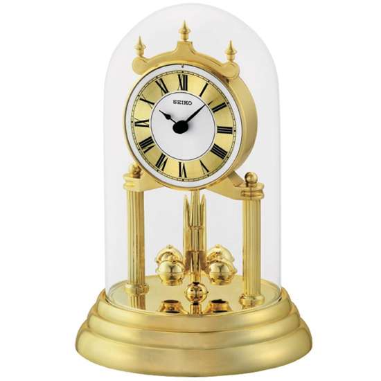 Seiko Anniverary Mantel Gold Pendulum Clock QHN006G